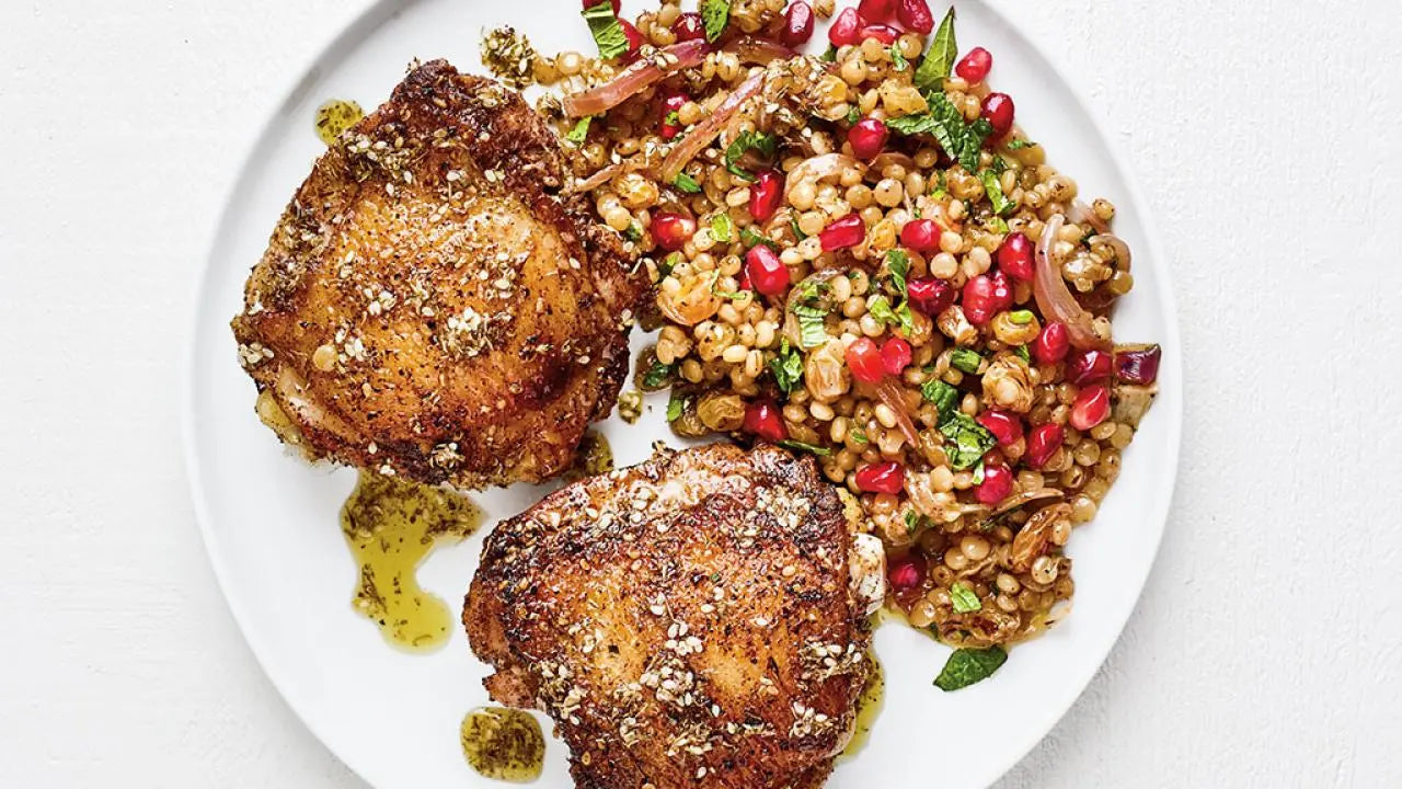 Za'atar Chicken with Lemon Basil Couscous
