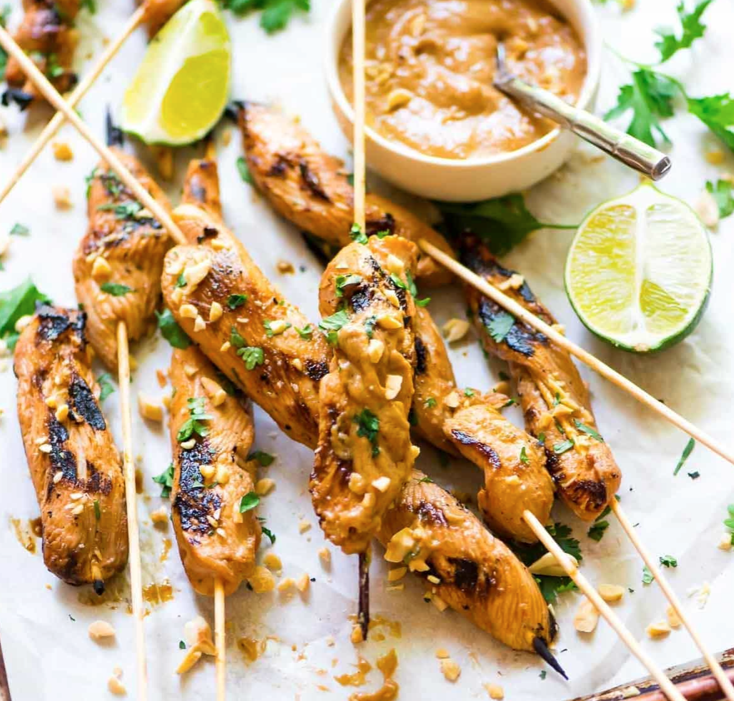 Chicken Satay with Coconut Rice