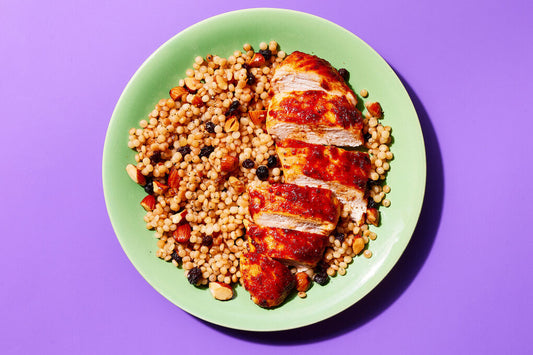 Harissa Chicken with Scallion Couscous